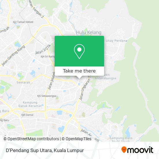 Peta D'Pendang Sup Utara