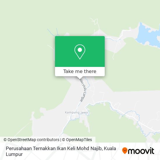 Peta Perusahaan Ternakkan Ikan Keli Mohd Najib