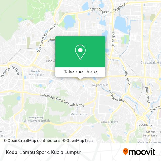 Kedai Lampu Spark map