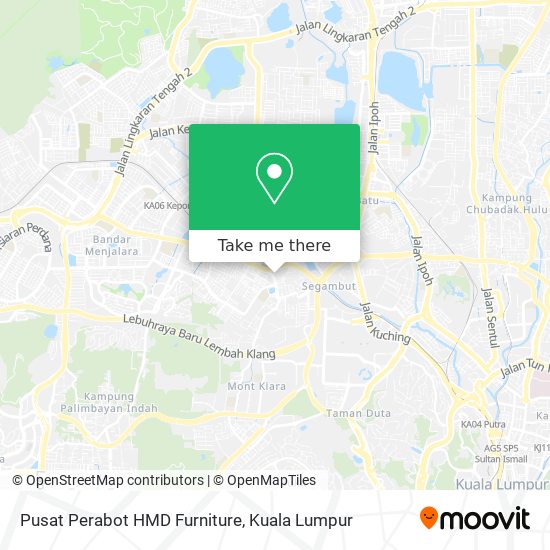 Peta Pusat Perabot HMD Furniture