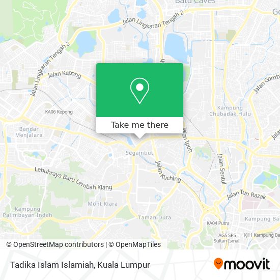 Peta Tadika Islam Islamiah