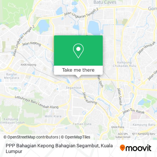 Peta PPP Bahagian Kepong Bahagian Segambut