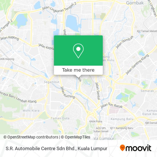 S.R. Automobile Centre Sdn Bhd. map