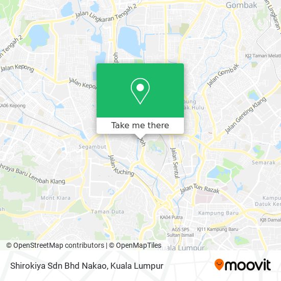 Shirokiya Sdn Bhd Nakao map