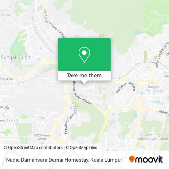 Nadia Damansara Damai Homestay map
