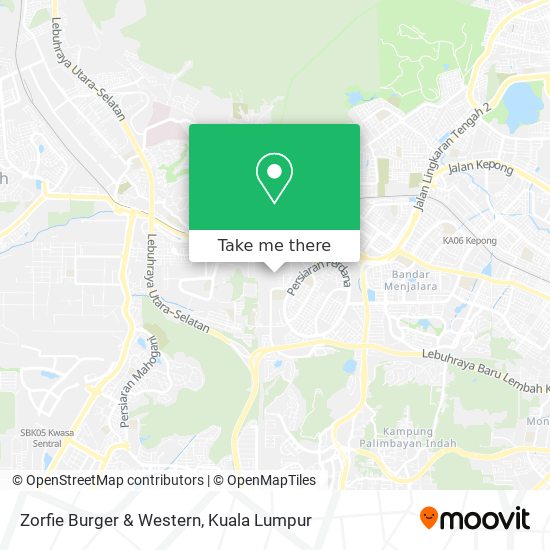 Zorfie Burger & Western map