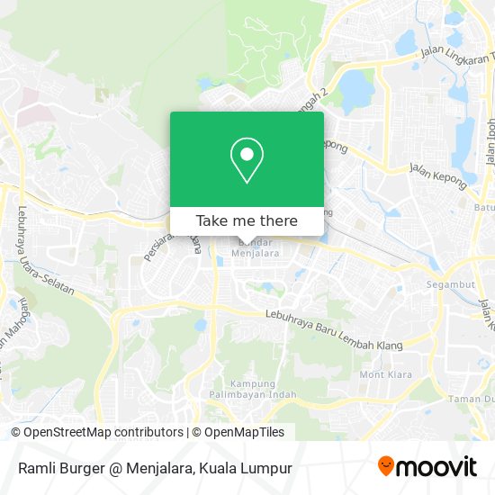 Ramli Burger @ Menjalara map