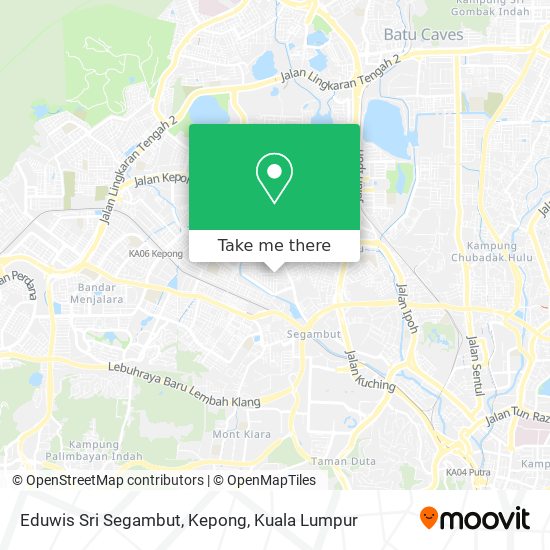 Eduwis Sri Segambut, Kepong map