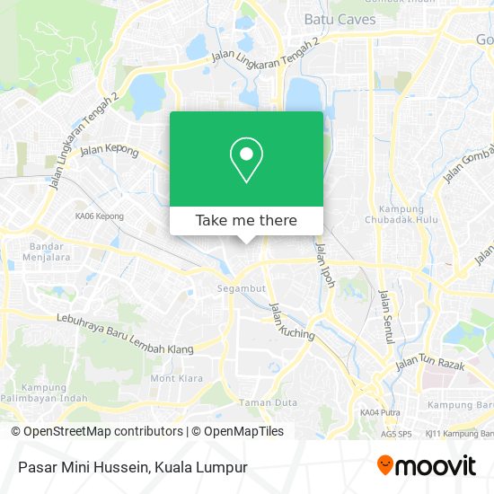 Pasar Mini Hussein map