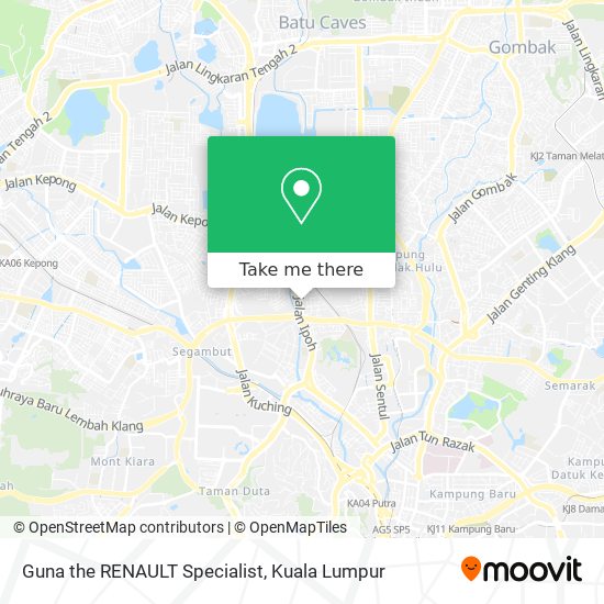 Guna the RENAULT Specialist map