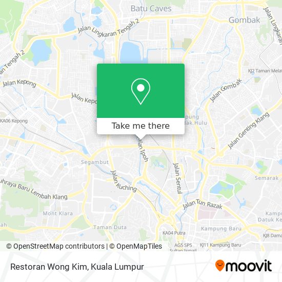 Restoran Wong Kim map