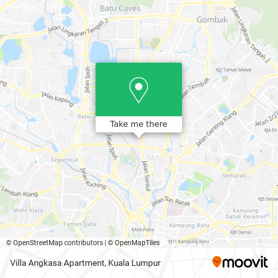 Villa Angkasa Apartment map