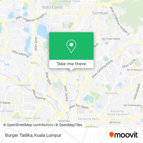 Peta Burger Tadika