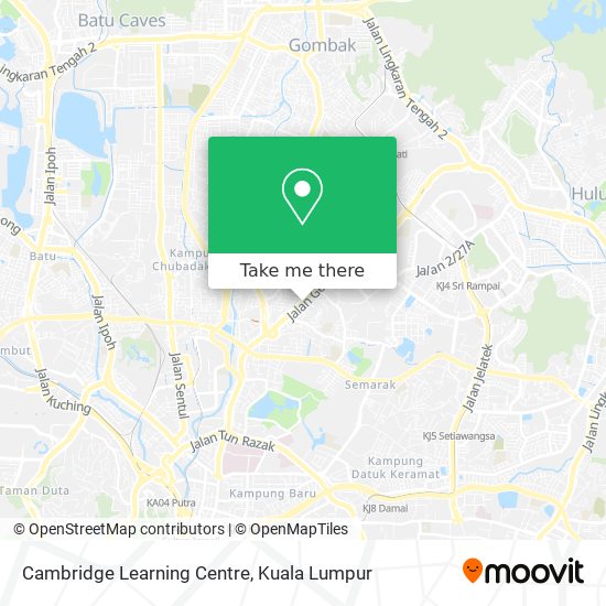 Cambridge Learning Centre map