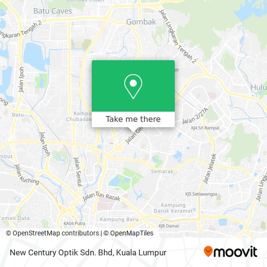 New Century Optik Sdn. Bhd map