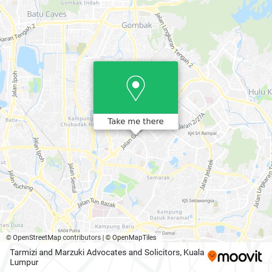 Tarmizi and Marzuki Advocates and Solicitors map