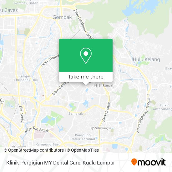 Peta Klinik Pergigian MY Dental Care