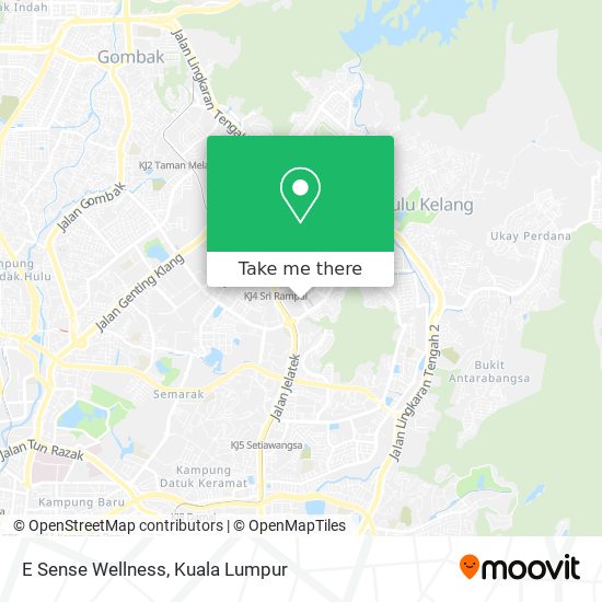 E Sense Wellness map