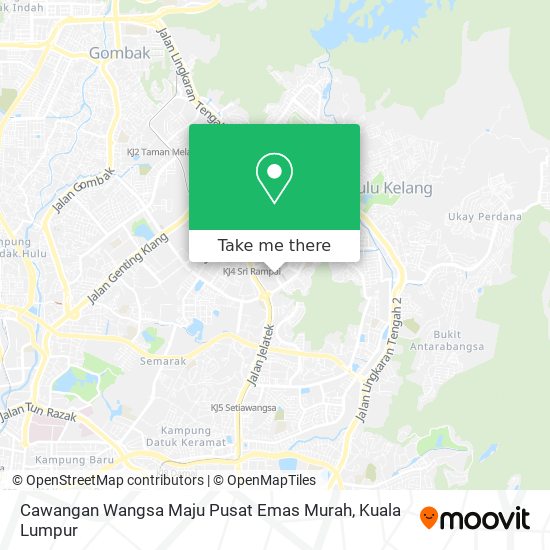 Peta Cawangan Wangsa Maju Pusat Emas Murah