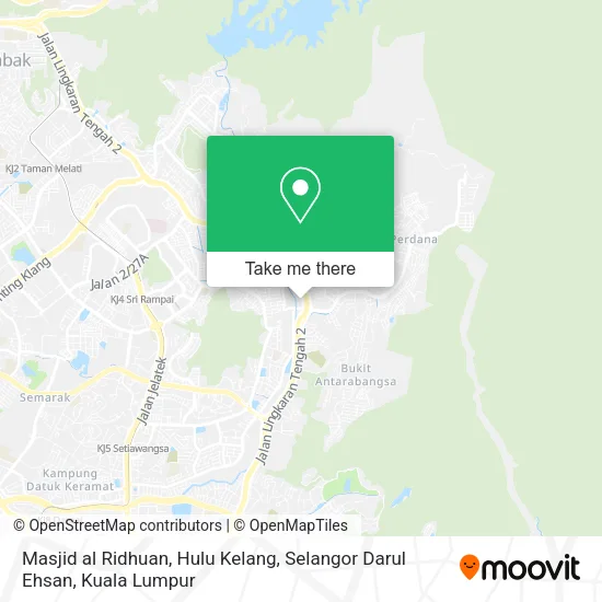 Masjid al Ridhuan, Hulu Kelang, Selangor Darul Ehsan map