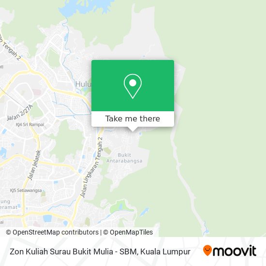 Zon Kuliah Surau Bukit Mulia - SBM map