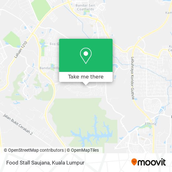 Food Stall Saujana map