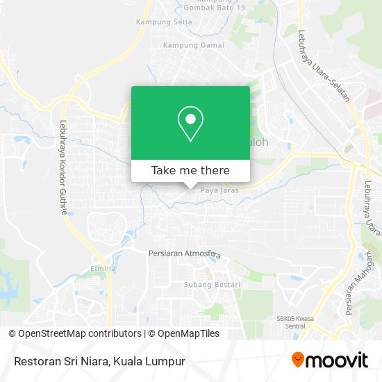 Peta Restoran Sri Niara