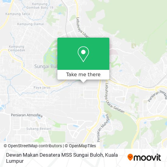 Dewan Makan Desatera MSS Sungai Buloh map