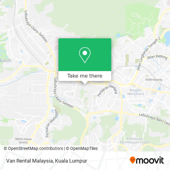 Van Rental Malaysia map