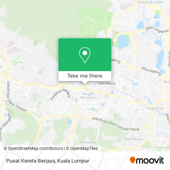 Peta Pusat Kereta Berjaya