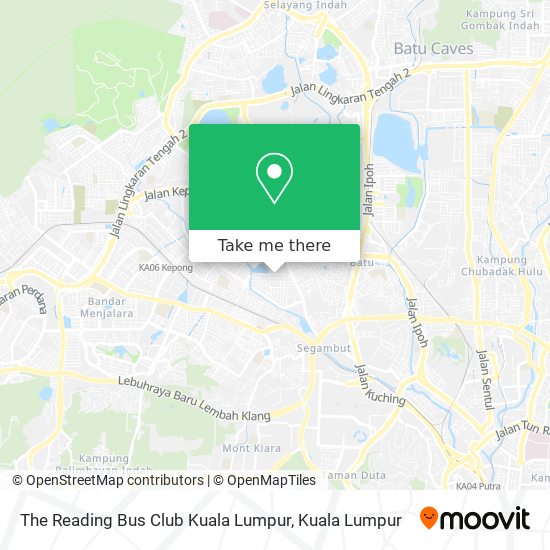 The Reading Bus Club Kuala Lumpur map