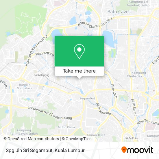 Spg Jln Sri Segambut map