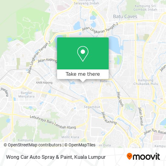 Wong Car Auto Spray & Paint map