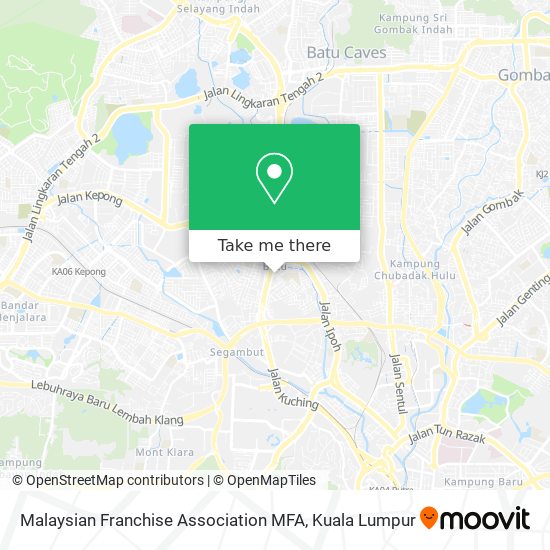 Malaysian Franchise Association MFA map