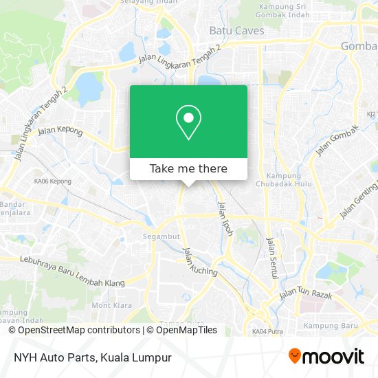 NYH Auto Parts map