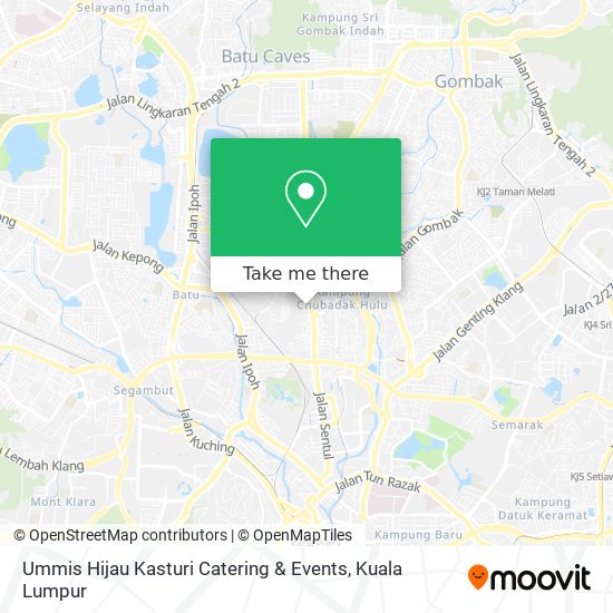 Peta Ummis Hijau Kasturi Catering & Events