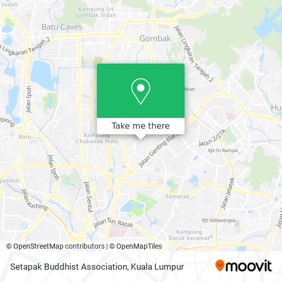Setapak Buddhist Association map