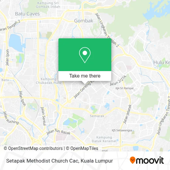 Setapak Methodist Church Cac map