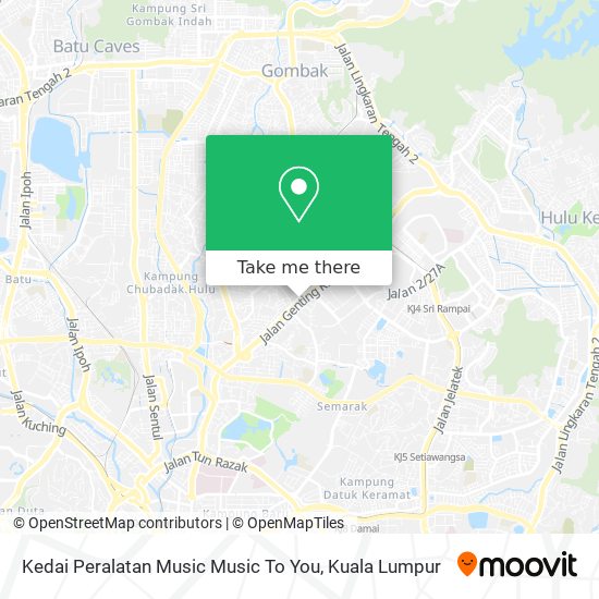 Kedai Peralatan Music Music To You map
