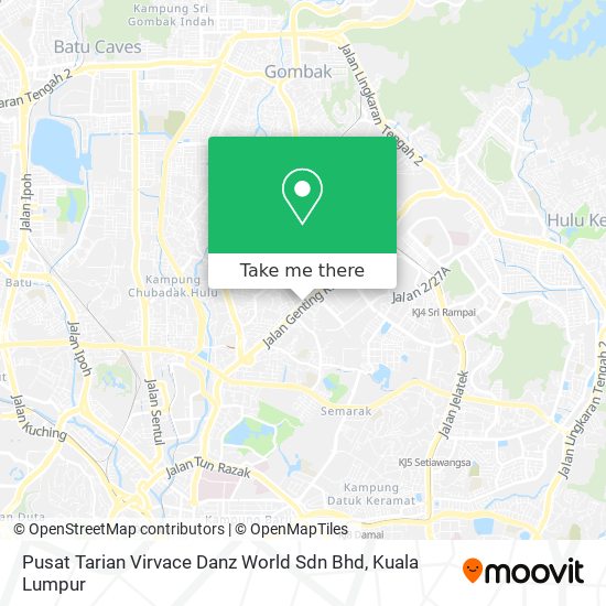 Pusat Tarian Virvace Danz World Sdn Bhd map