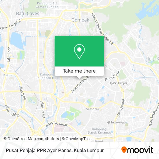 Peta Pusat Penjaja PPR Ayer Panas
