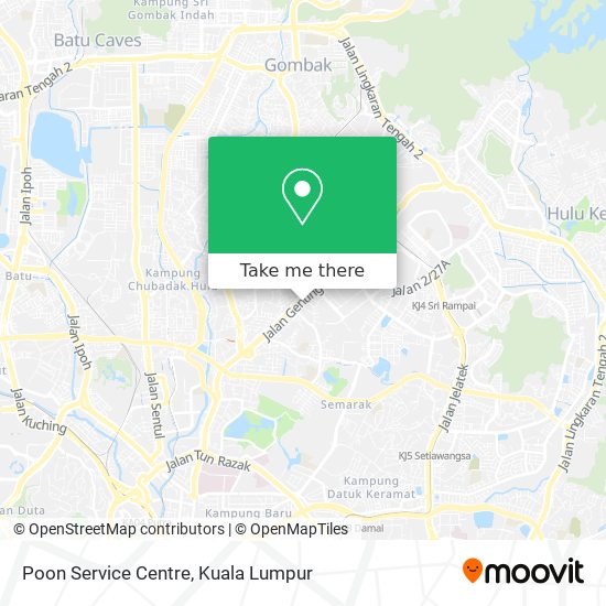 Poon Service Centre map