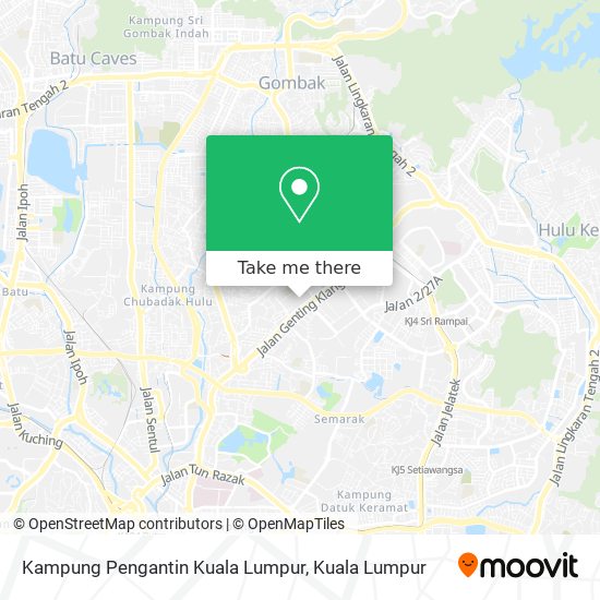Peta Kampung Pengantin Kuala Lumpur