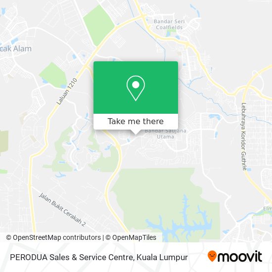 PERODUA Sales & Service Centre map