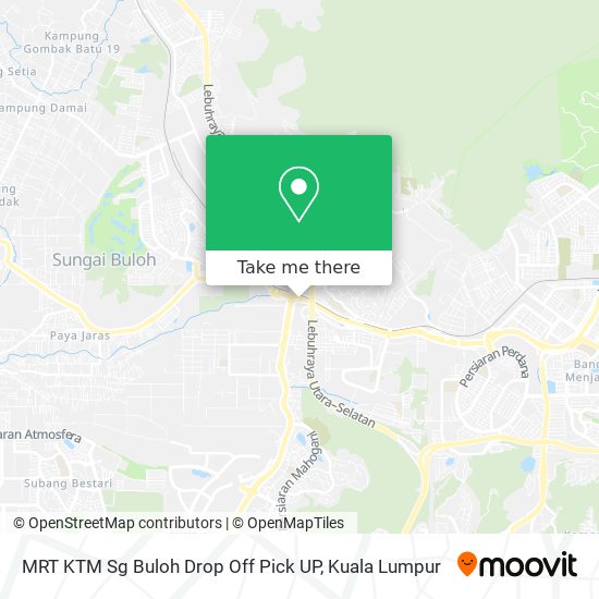 MRT KTM Sg Buloh Drop Off Pick UP map