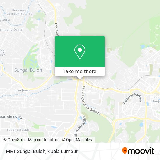 MRT Sungai Buloh map