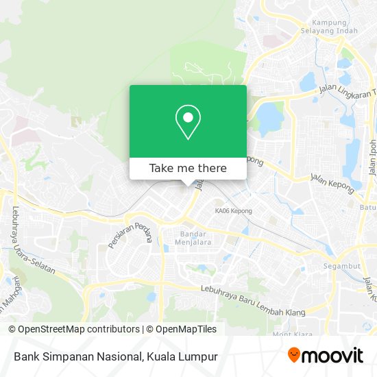 Bank Simpanan Nasional map