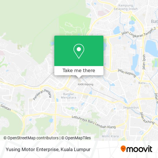 Yusing Motor Enterprise map
