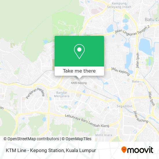 KTM Line - Kepong Station map