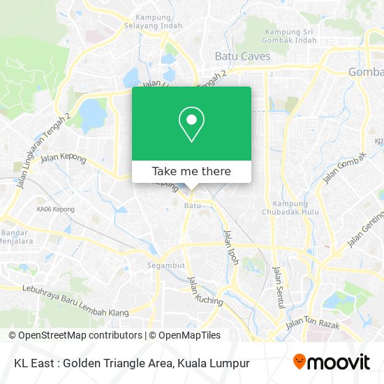 KL East : Golden Triangle Area map